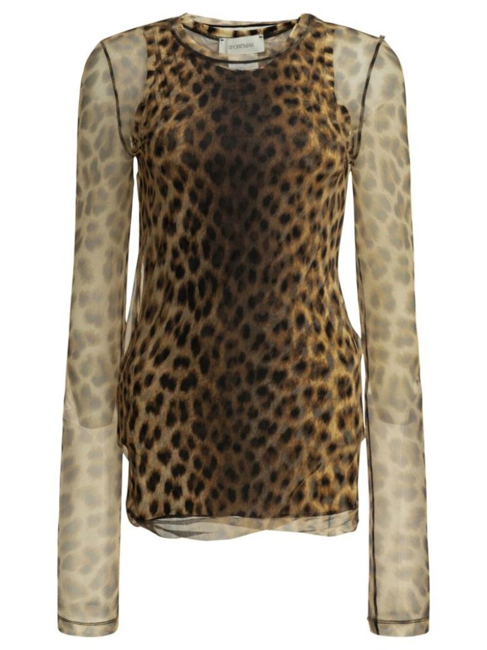 Max Mara Sportmax Fitted Animalier Top Tag Size M Women